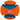 A close-up of the interactive orange and blue Chuckit! Kick Fetch Dog Toy shows its unique grip-friendly shape. Chuckit and Kick Fetch are emblazoned on the side, making it ideal for outdoor dog games.