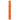 The JW Bamboo Stick from Jw is an orange rubber dog toy shaped like a bamboo stick with segmented sections and a small knob resembling a branch, shown standing upright on a plain white background.