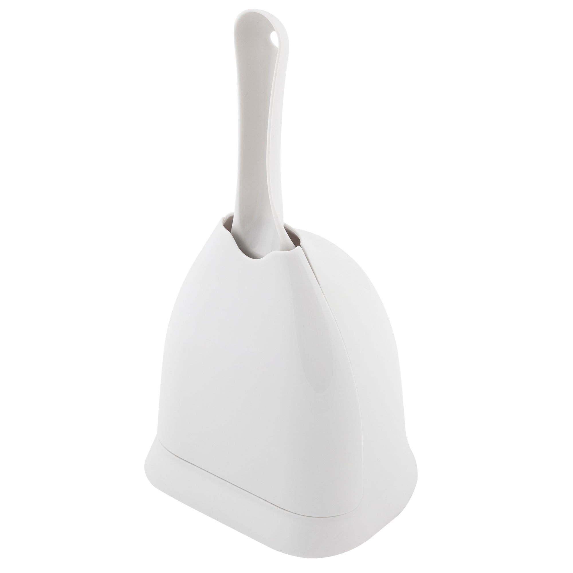 The Petmate Scoop N Hide Cat Litter Scoop features a sleek handle and comes with a glossy, custom-designed holder offering stylish storage for your pet care essentials.