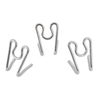 Three Aspen Pet Heavy Duty Prong Collar Replacement Links are arranged in a triangular pattern on a plain white background, each featuring an S-shaped design.